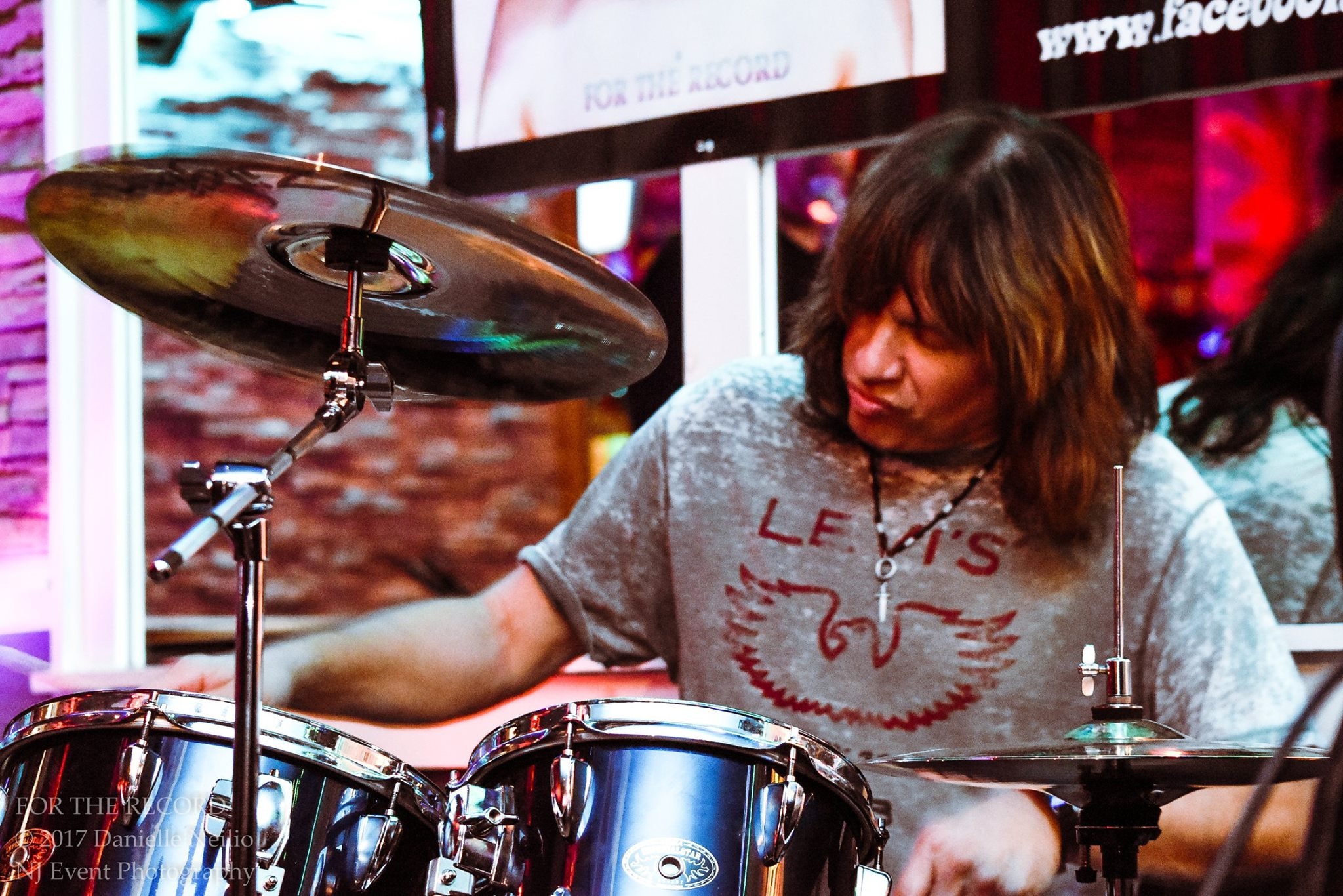 Anthony at the drum kit