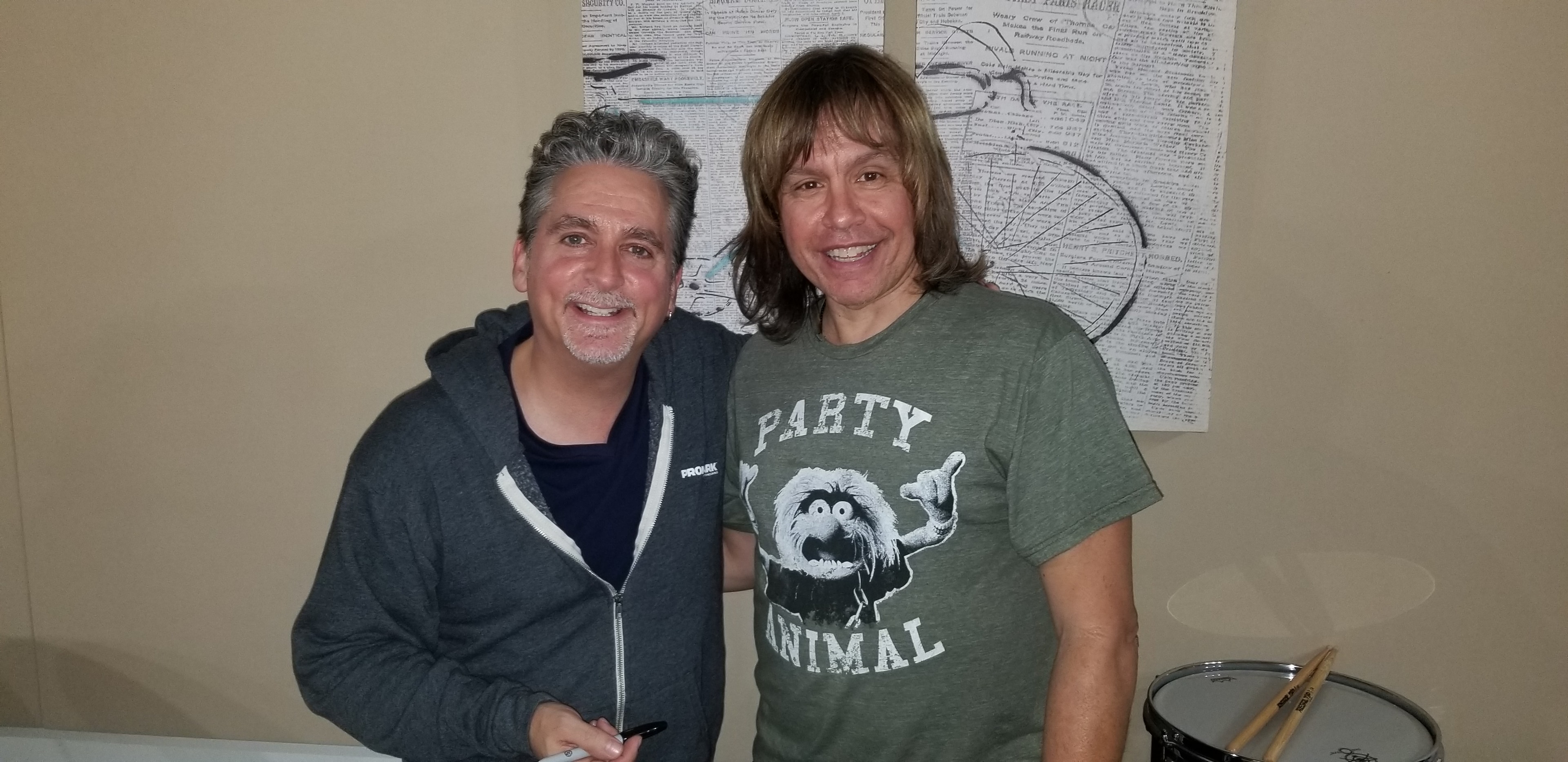 Anthony with Styx drummer Todd Sucherman