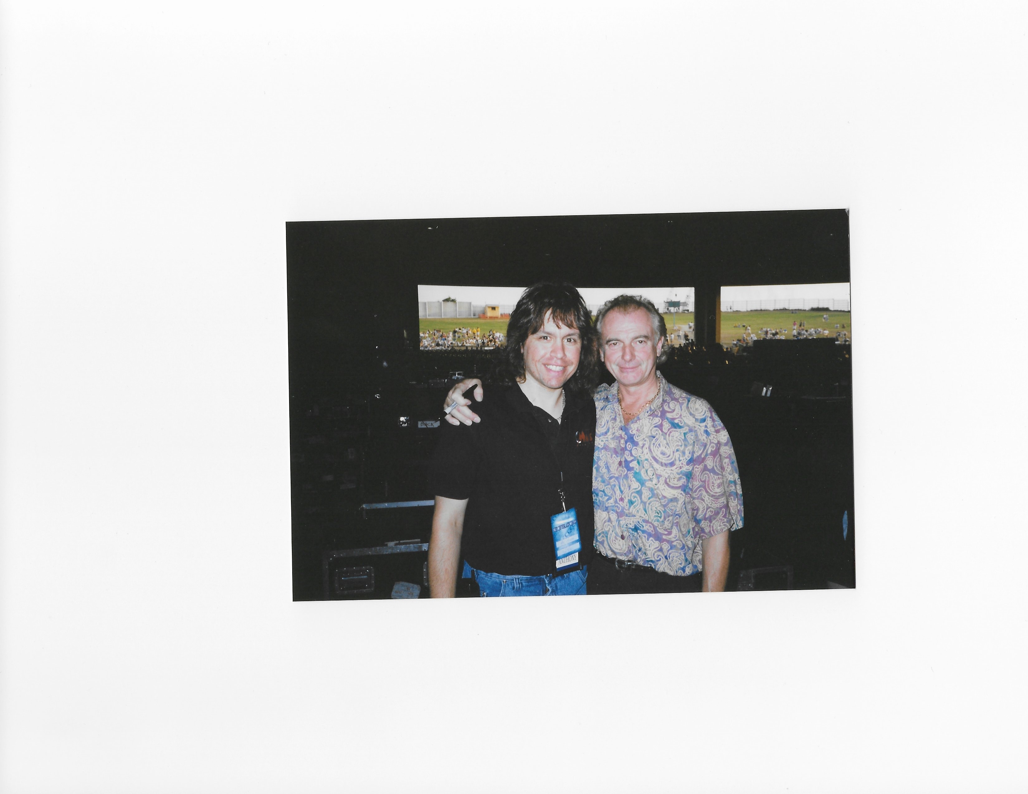 Anthony with Yes drummer Alan White